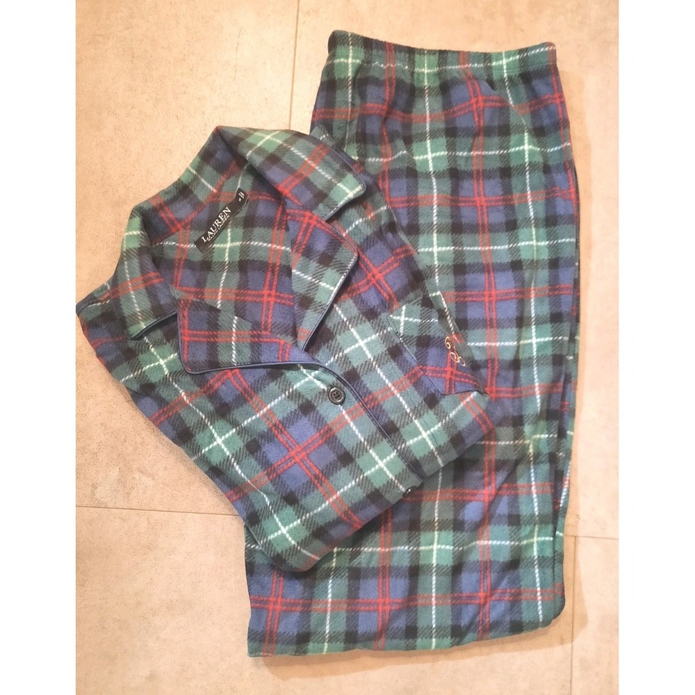 Ralph Lauren PJ Set Womens Size 1X Plaid